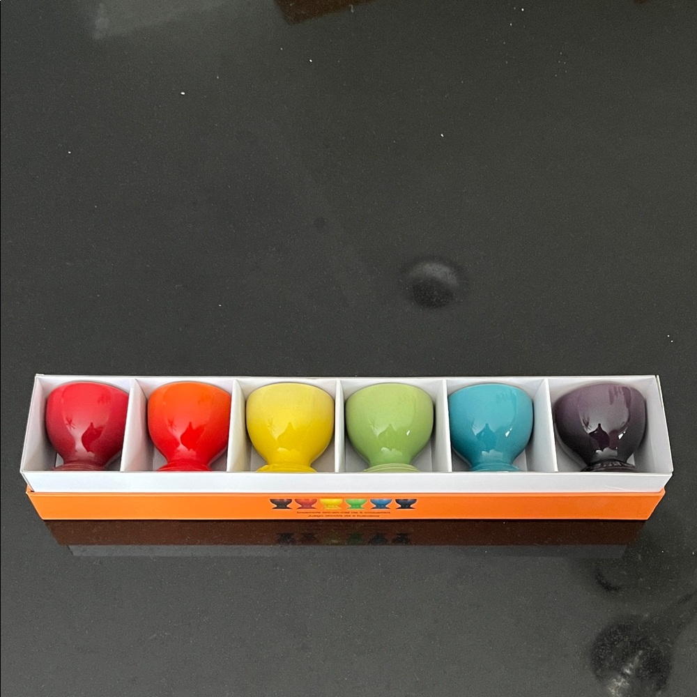 Le Creuset Rainbow Stoneware Eggs Set